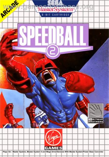 Cover Speedball 2 for Master System II